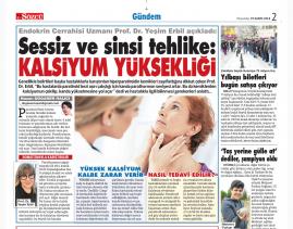 Sessiz ve sinsi tehlike: Kalsiyum yüksekliği